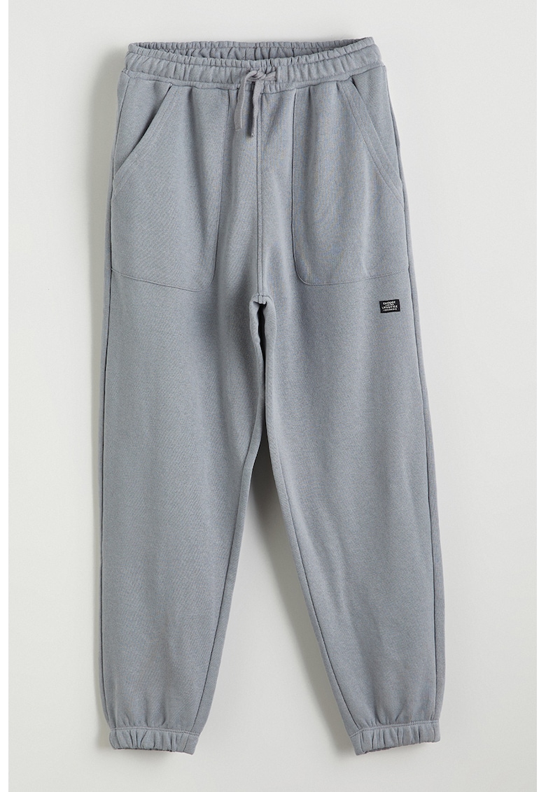 Pantaloni de trening relaxed fit din amestec de bumbac