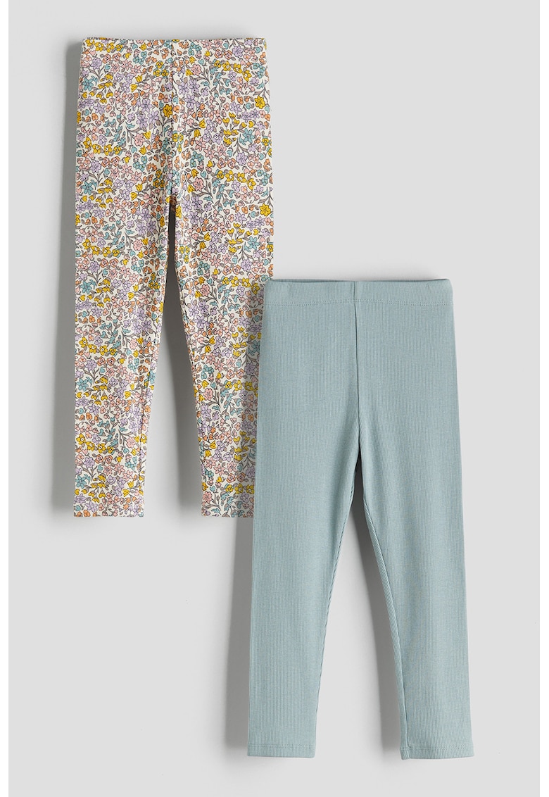 Set de colanti striati - 2 perechi Set de colanti striati - 2 perechi