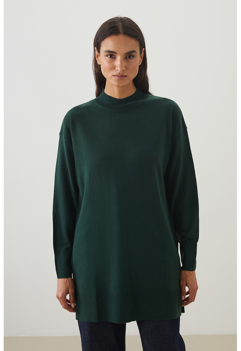 Pulover lejer cu slituri laterale Pulover lejer cu slituri laterale