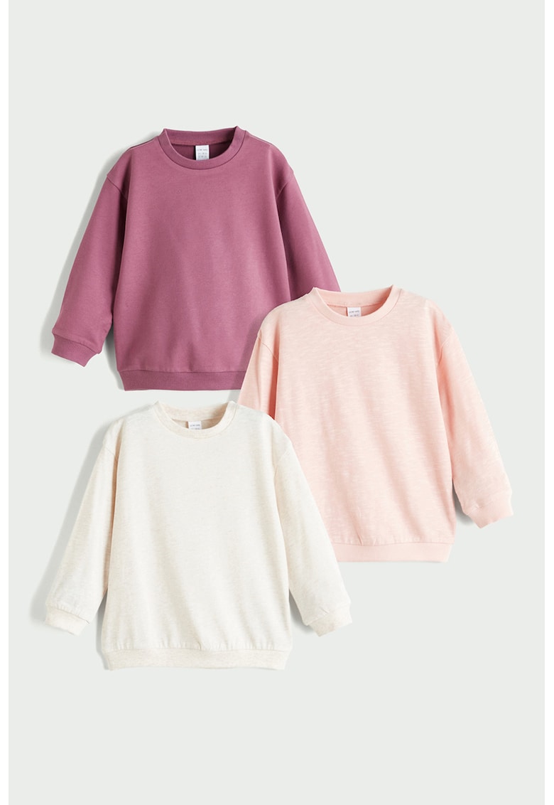 Set de bluze de trening cu model uni - 3 piese