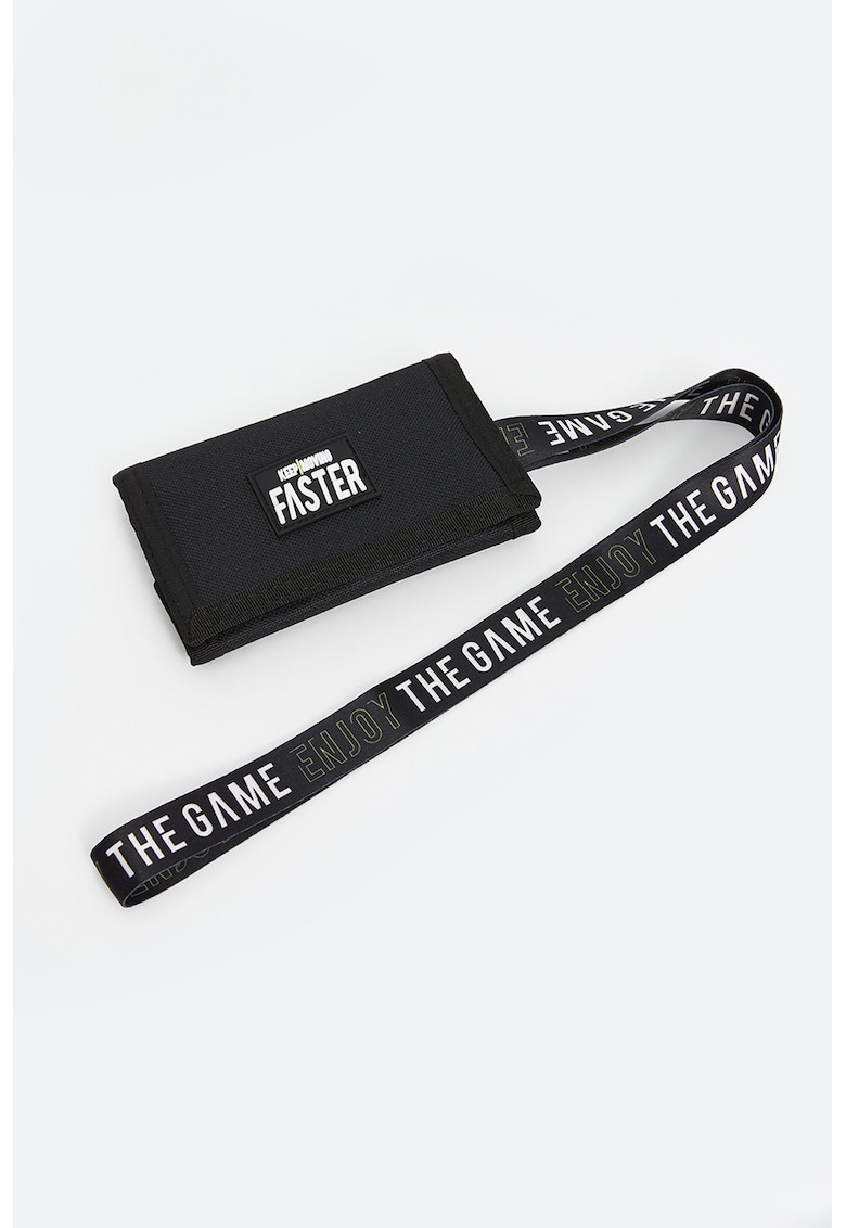 Portofel cu imprimeu si inchidere velcro