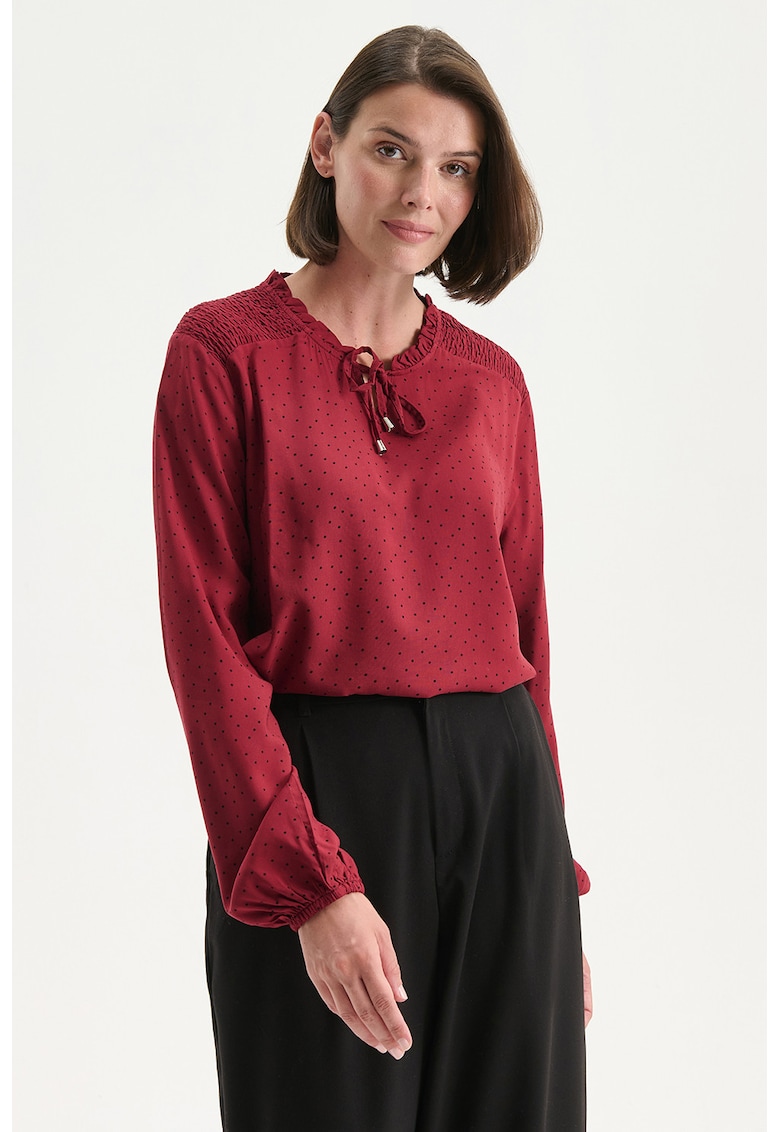 Bluza vaporoasa cu imprimeu