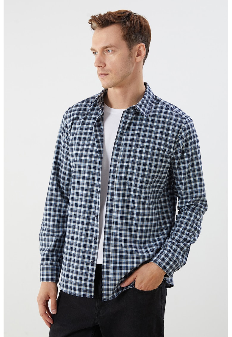 Camasa Oxford cu model in carouri Camasa Oxford cu model in carouri