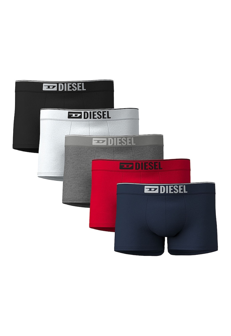 Set de boxeri cu banda logo in talie - 5 perechi