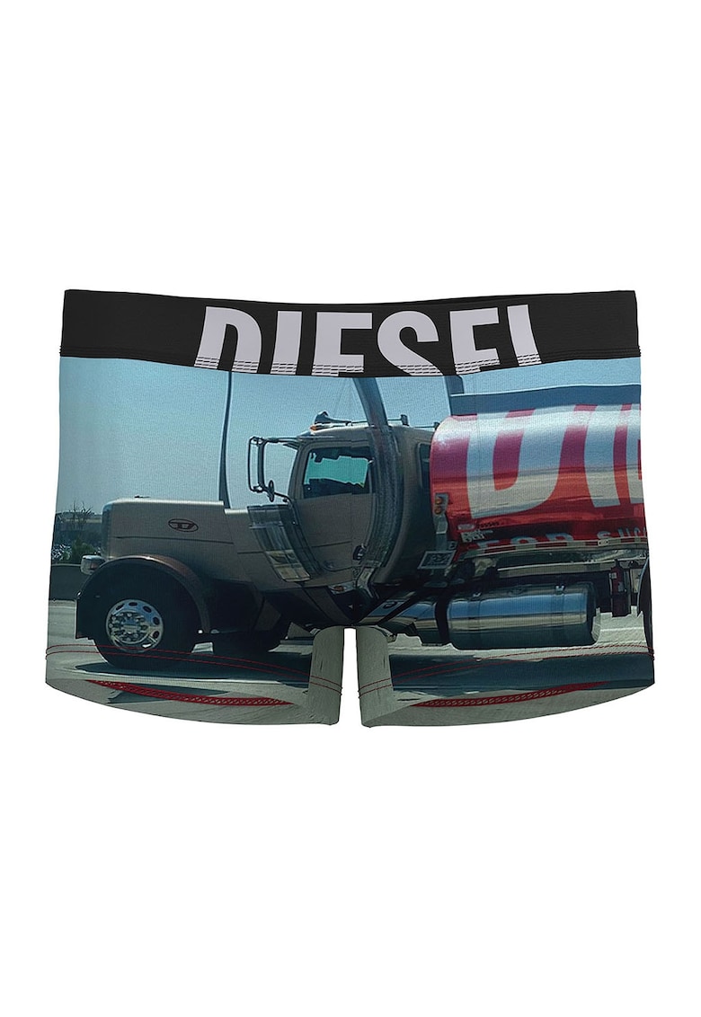 Boxeri cu logo supradimensionat si imprimeu