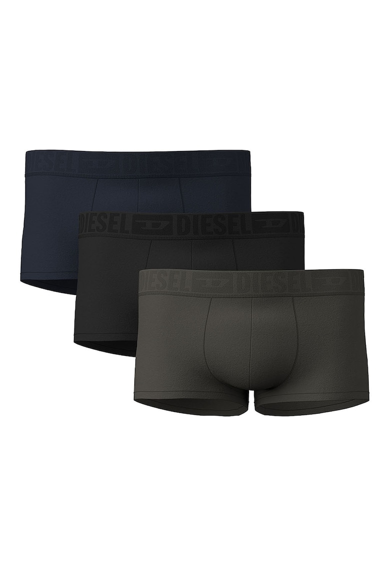 Set de boxeri din amestec de lyocell cu logo - 3 perechi