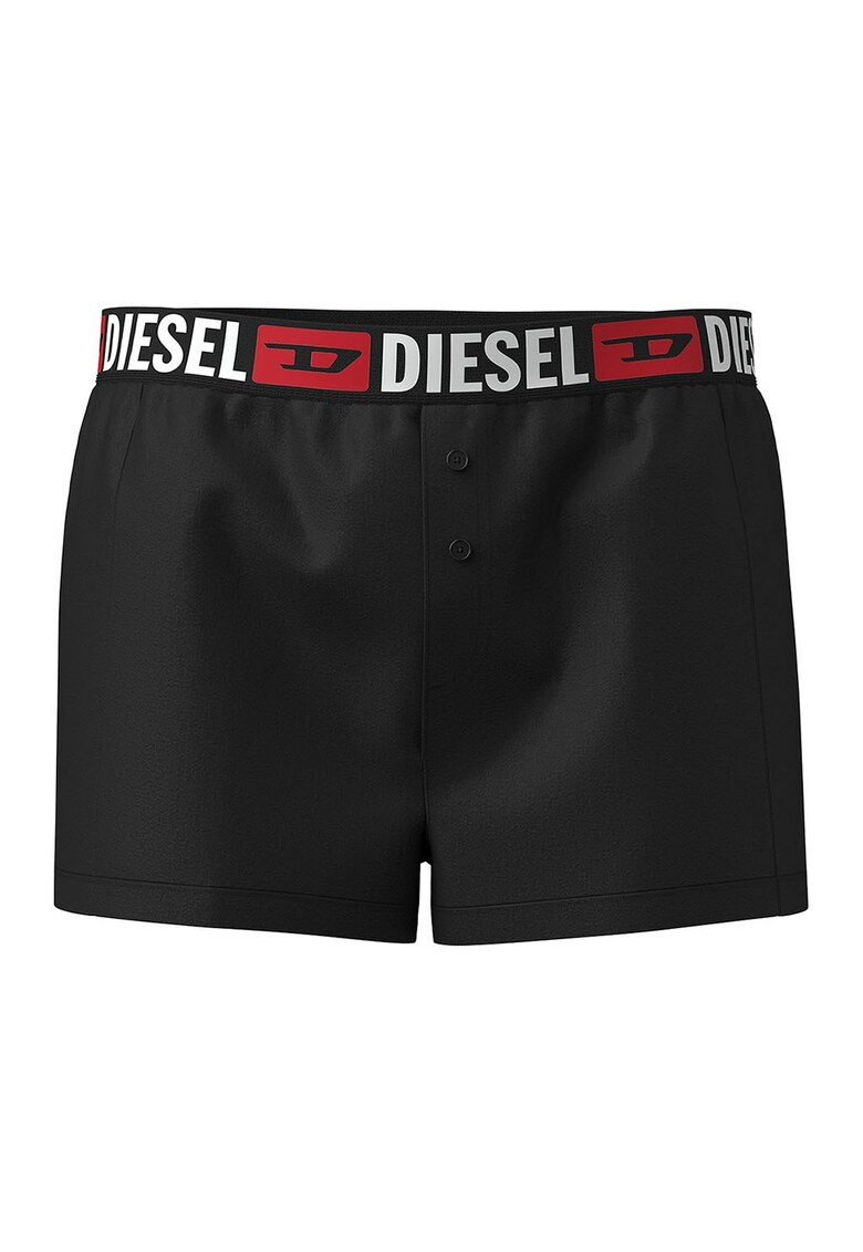 Boxeri din amestec de bumbac cu banda logo in talie - Rosu/Alb/Negru