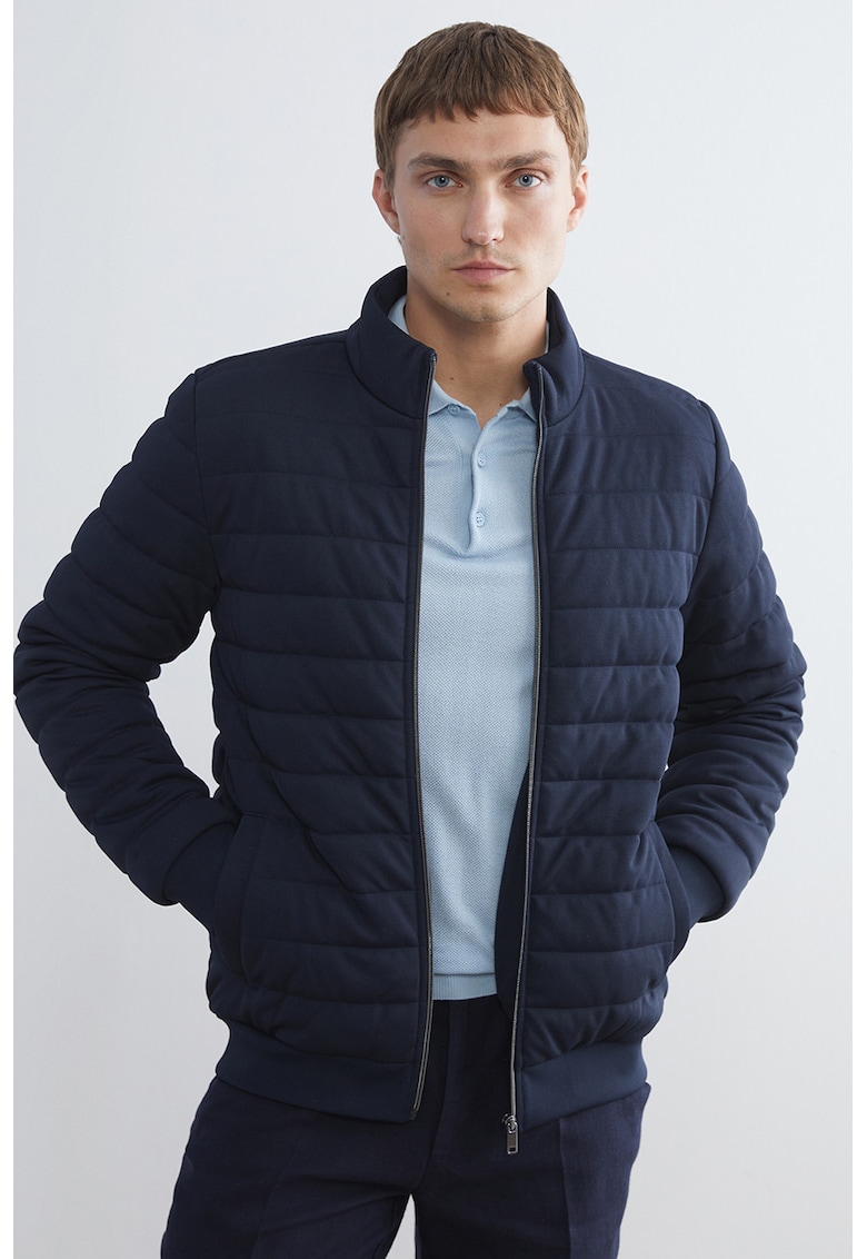 Jacheta matlasata cu fermoar