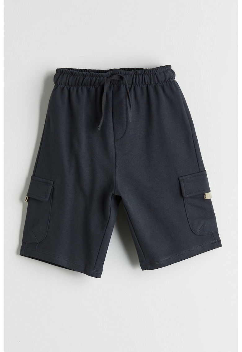 Pantaloni scurti cargo cu snururi