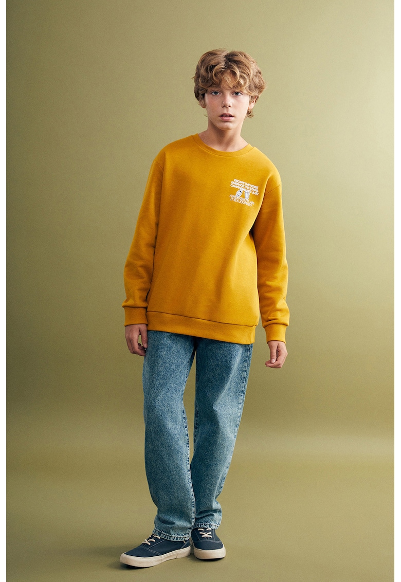 Blugi drepti cu 5 buzunare - Albastru