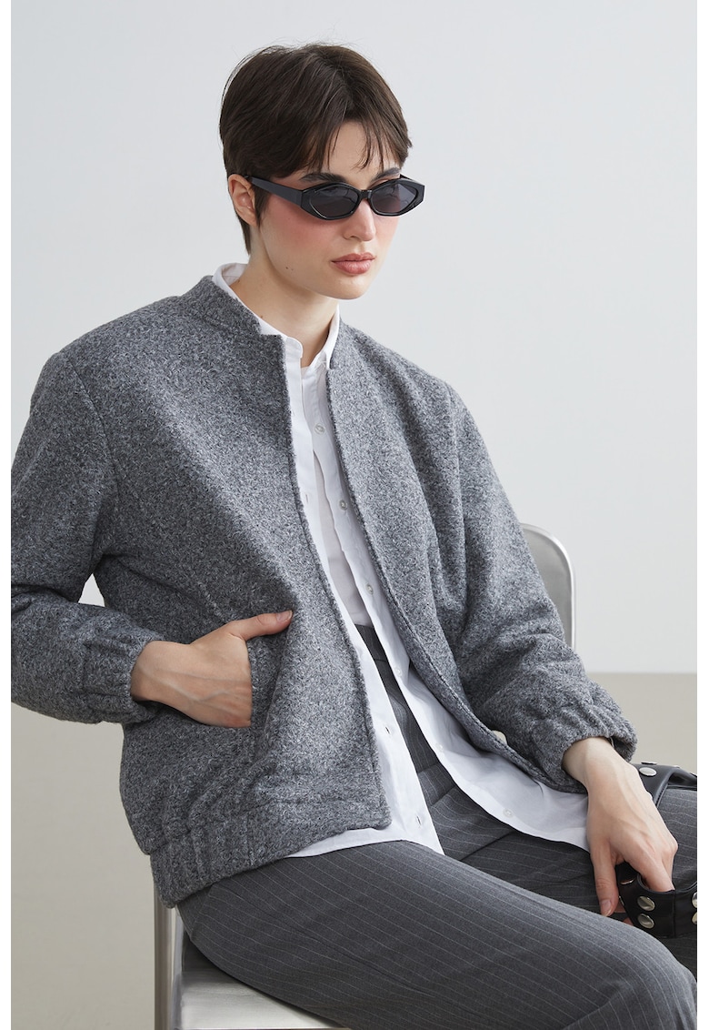 Jacheta lejera cu guler basseball