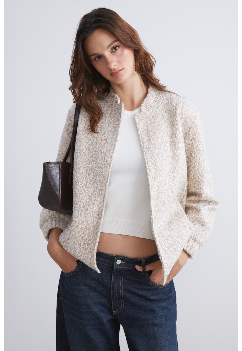 Jacheta lejera cu guler basseball