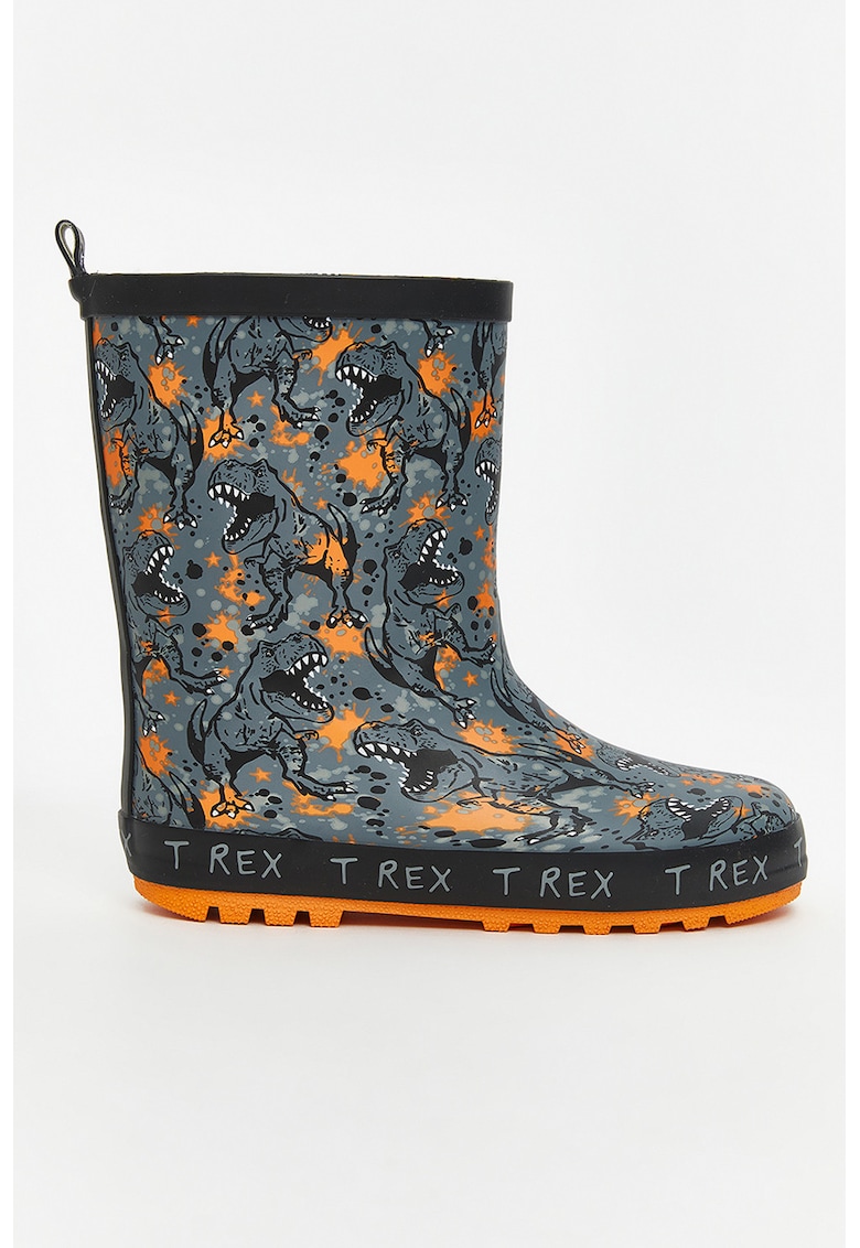 Cizme de ploaie cu modle T-Rex