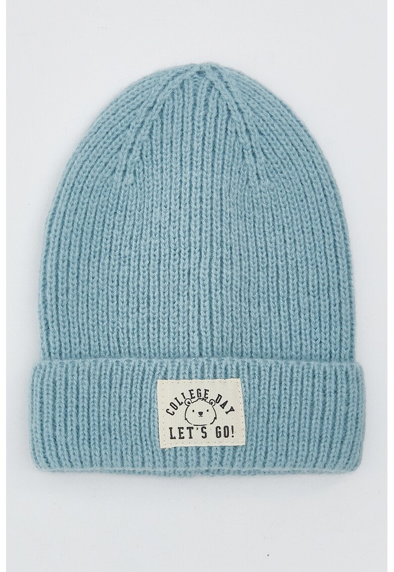 Caciula uni tricotata - Albastru deschis