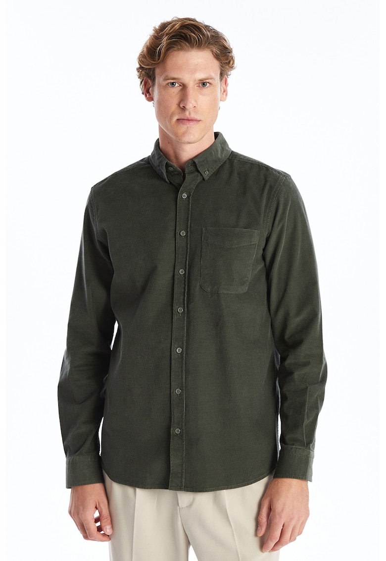 Camasa din reiat cu buzunar pe piept