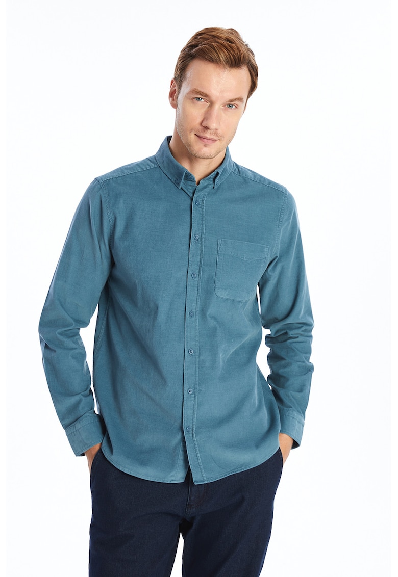 Camasa din reiat cu buzunar pe piept