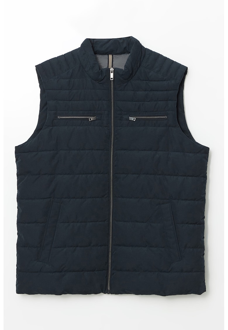 Vesta cu vatelina si buzunare cu fermoar