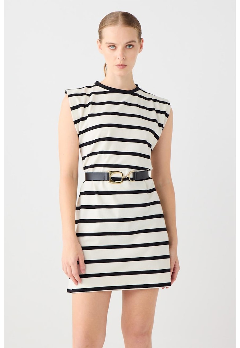 Rochie din bumbac cu dungi