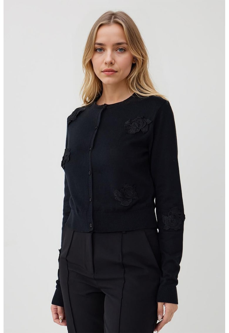 Pulover din bumbac cu nasturi