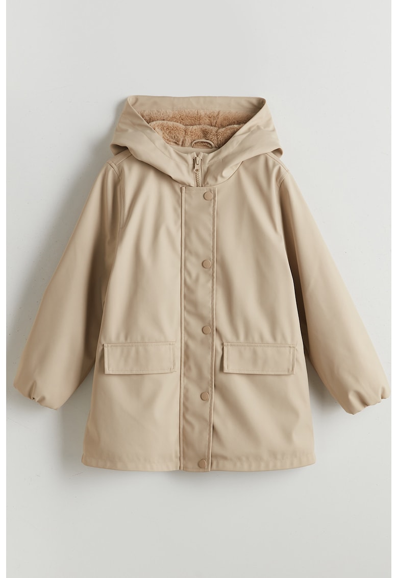 Pelerina de ploaie cu gluga si buzunare