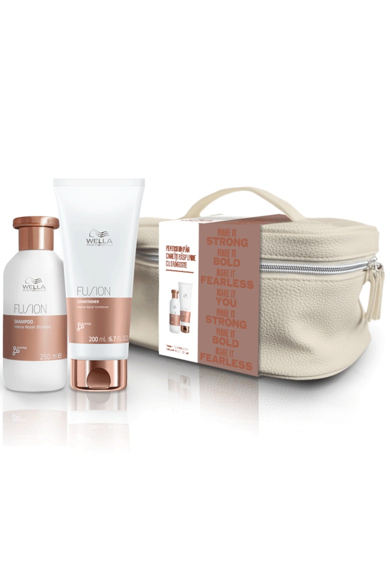 Set profesional Fusion de reparare pentru par deteriorat - sampon 250 ml + balsam 200 ml