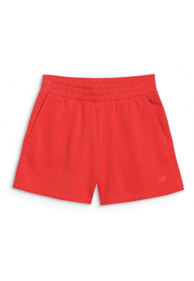 Sorturi Trening Dama Rosii French Terry Bumbac si Poliester - Confort Regular - 280gsm - Marime XXL