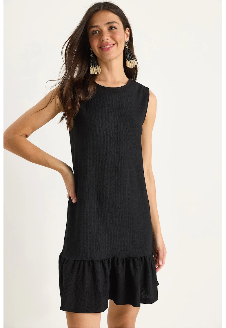 Rochie midi HiCCUP cu volane - negru