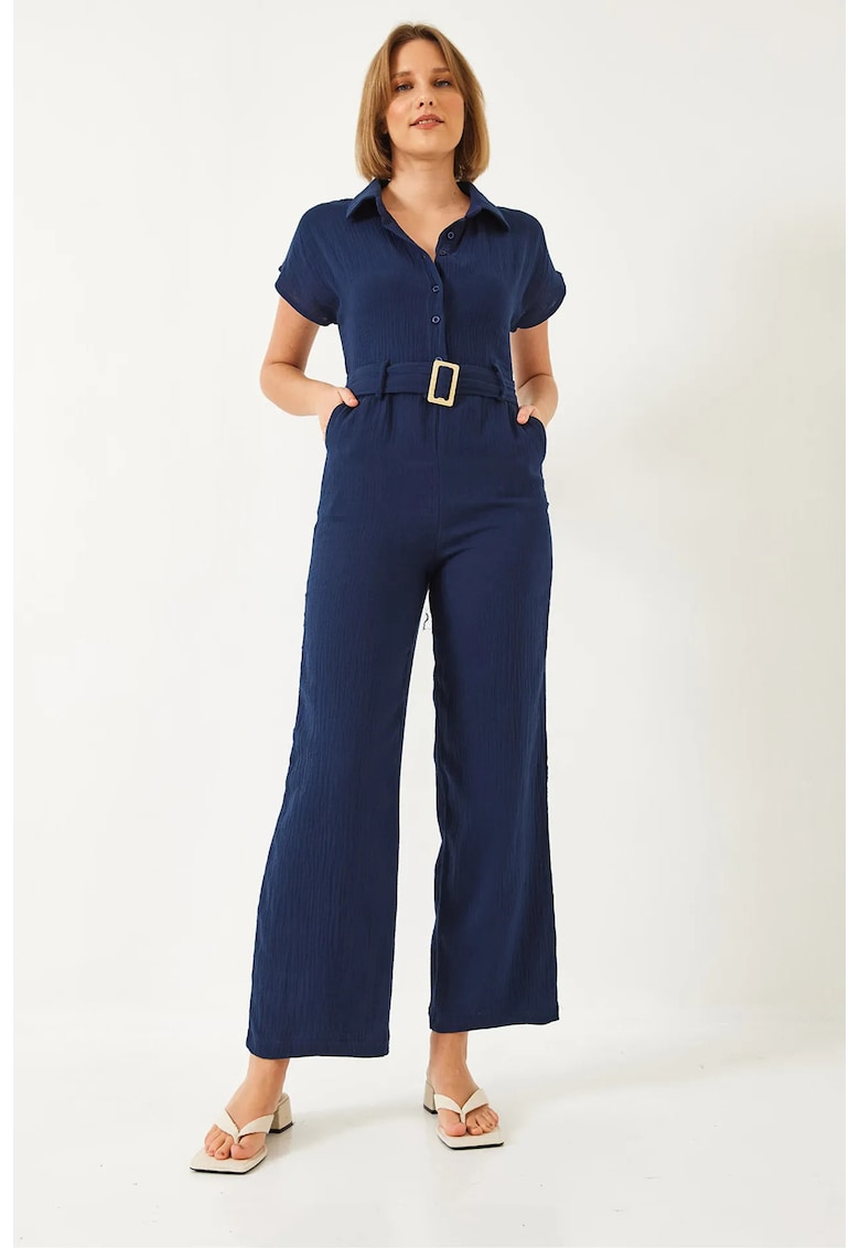 Salopete dama - HiCCUP - textil/poliester - bleumarin - Albastru marin