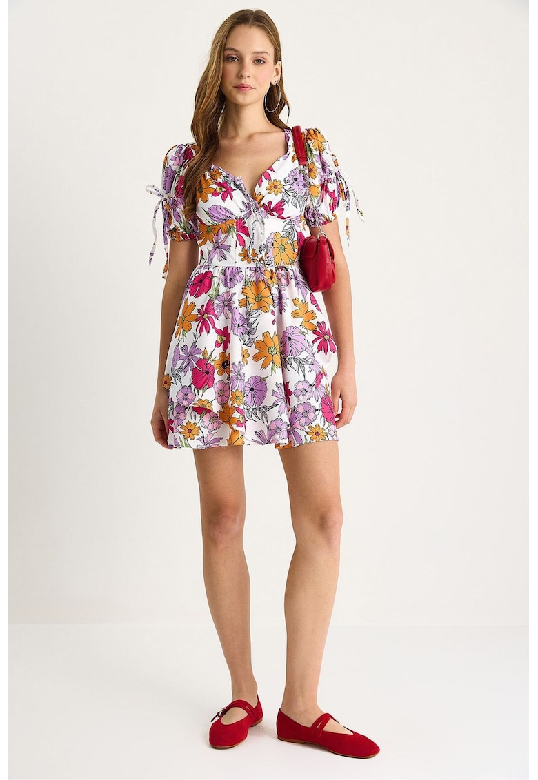 Rochie HiCCUP LUCCI - cu imprimeu - magenta - jerseu