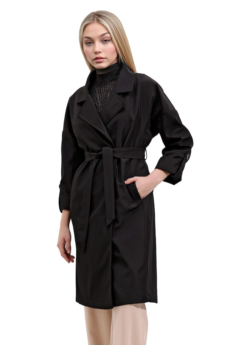 Trenci dama - BigDart - Textil - Negru -
