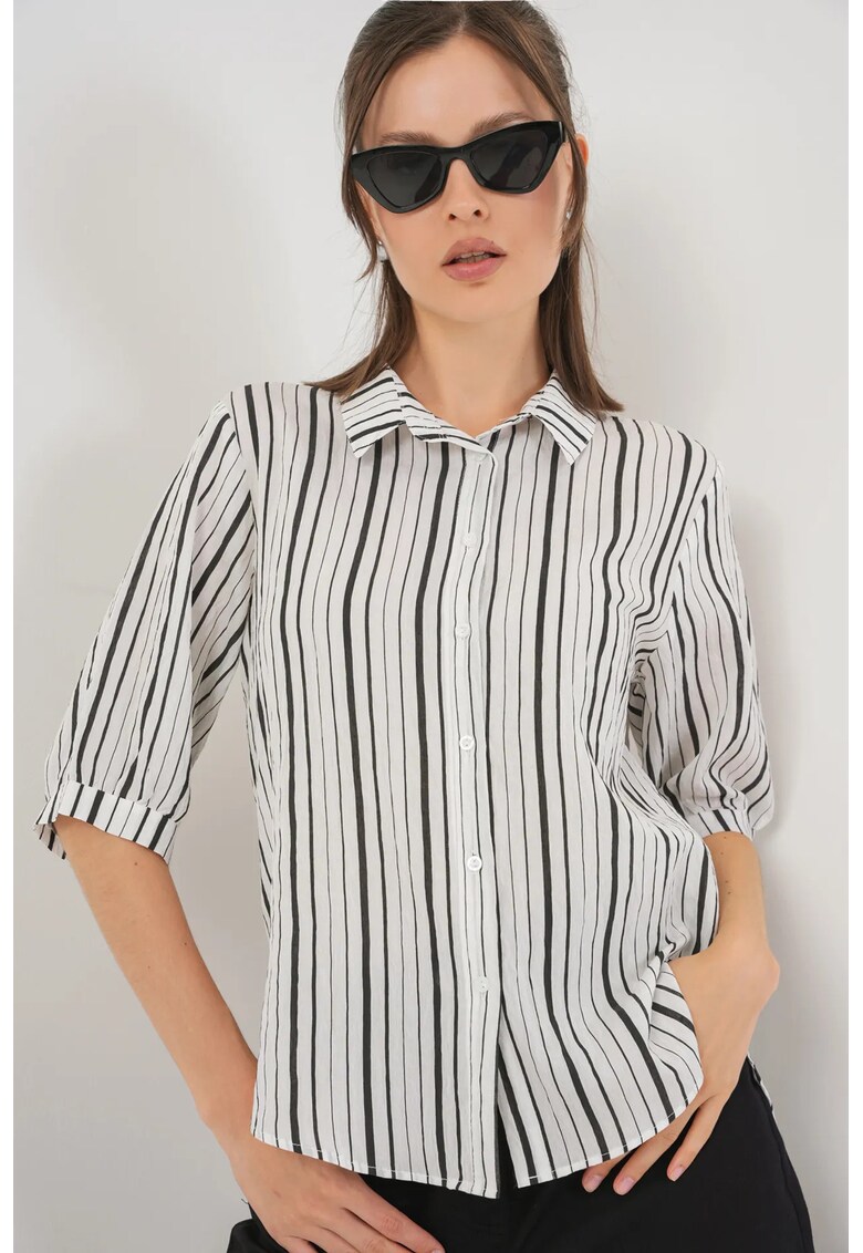 Camasa HiCCUP - cu maneci trei sferturi - textil