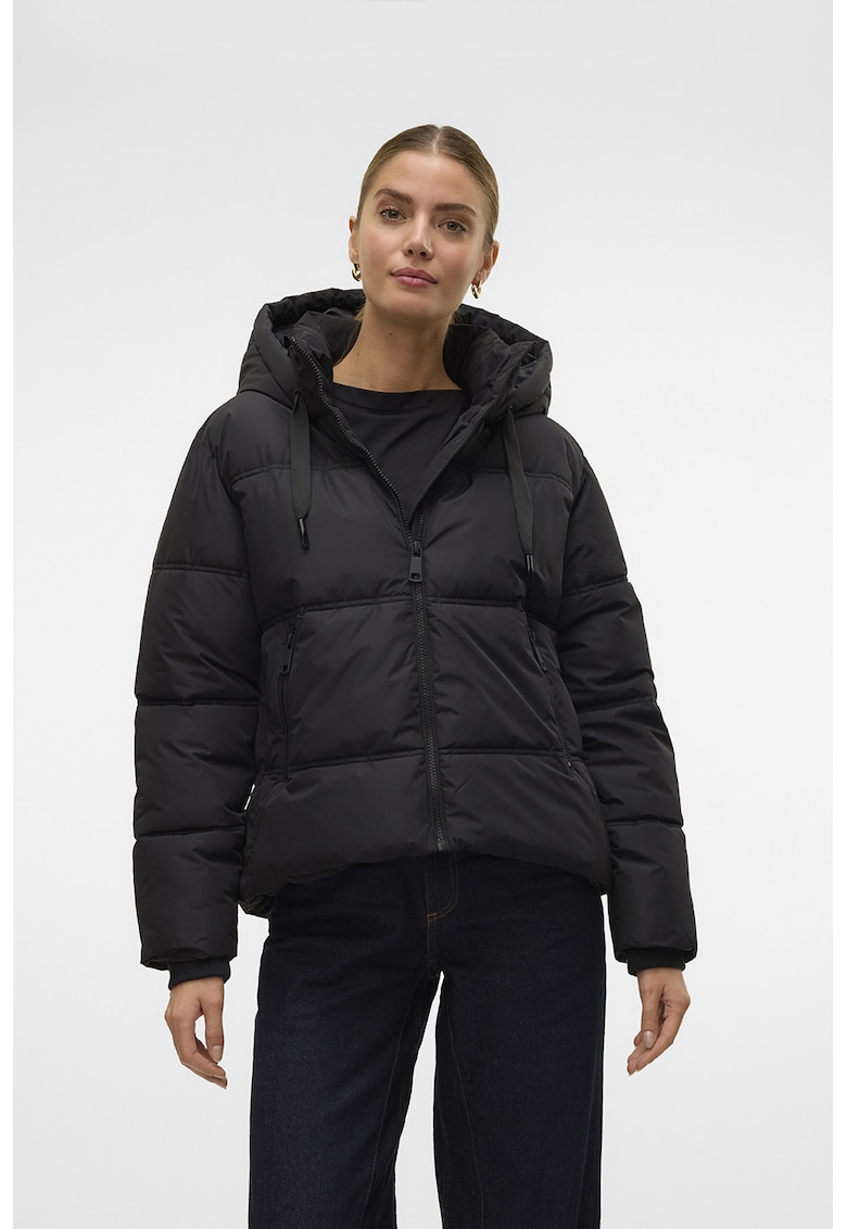 Geaca cu vatelina si gluga ajustabila