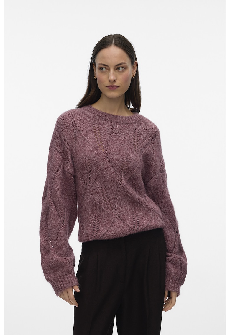 Pulover uni cu model pointelle