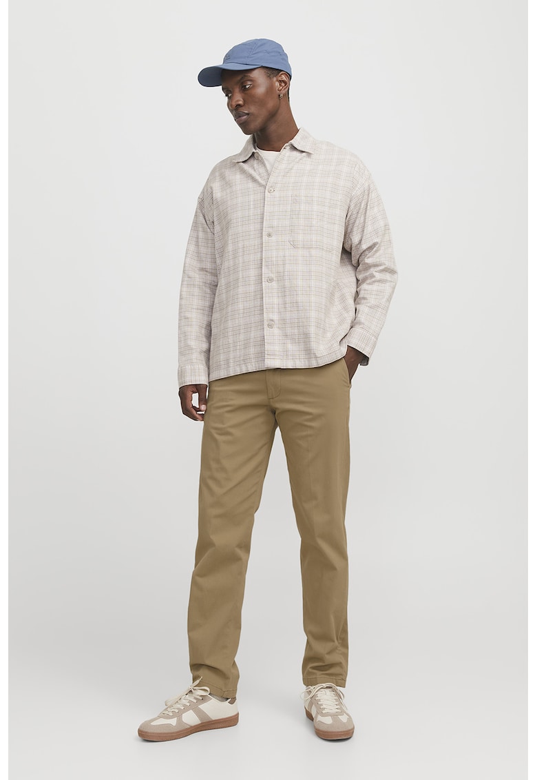 Pantaloni eleganti din amestec de bumbac