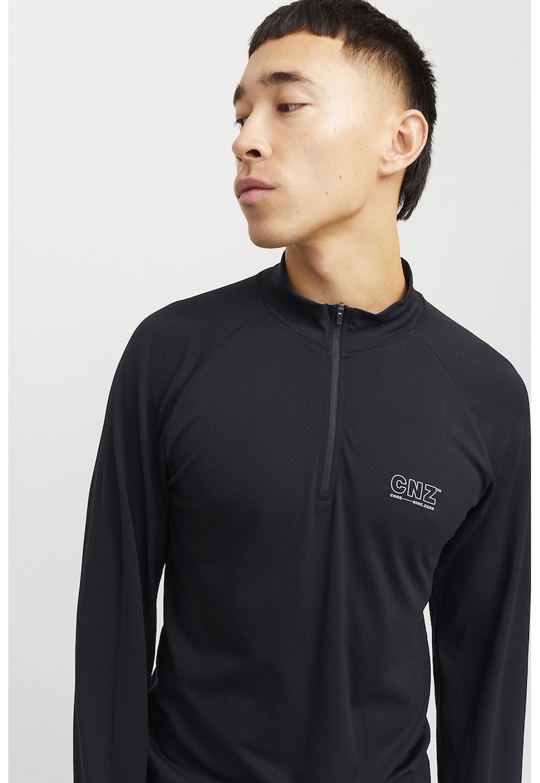 Bluza slim fit cu detaliu logo