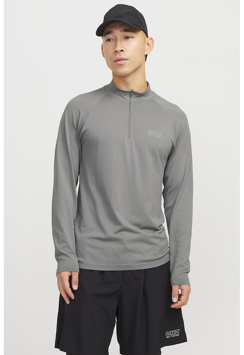 Bluza slim fit cu detaliu logo