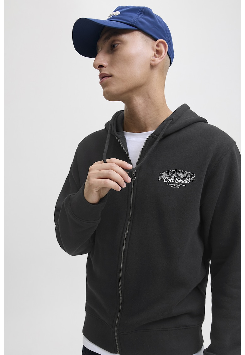 Hanorac regular-fit cu fermoar Makoto