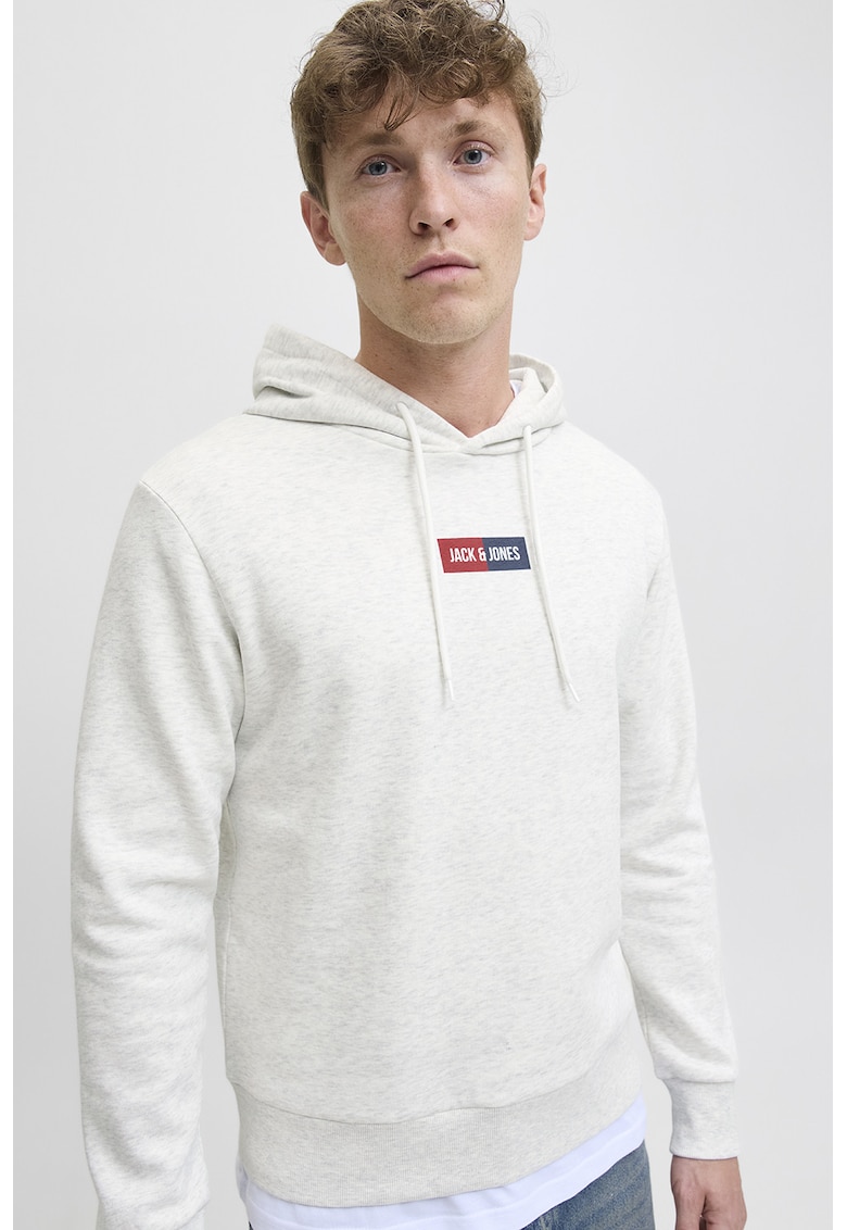 Hanorac cu snur de ajustare si detaliu logo