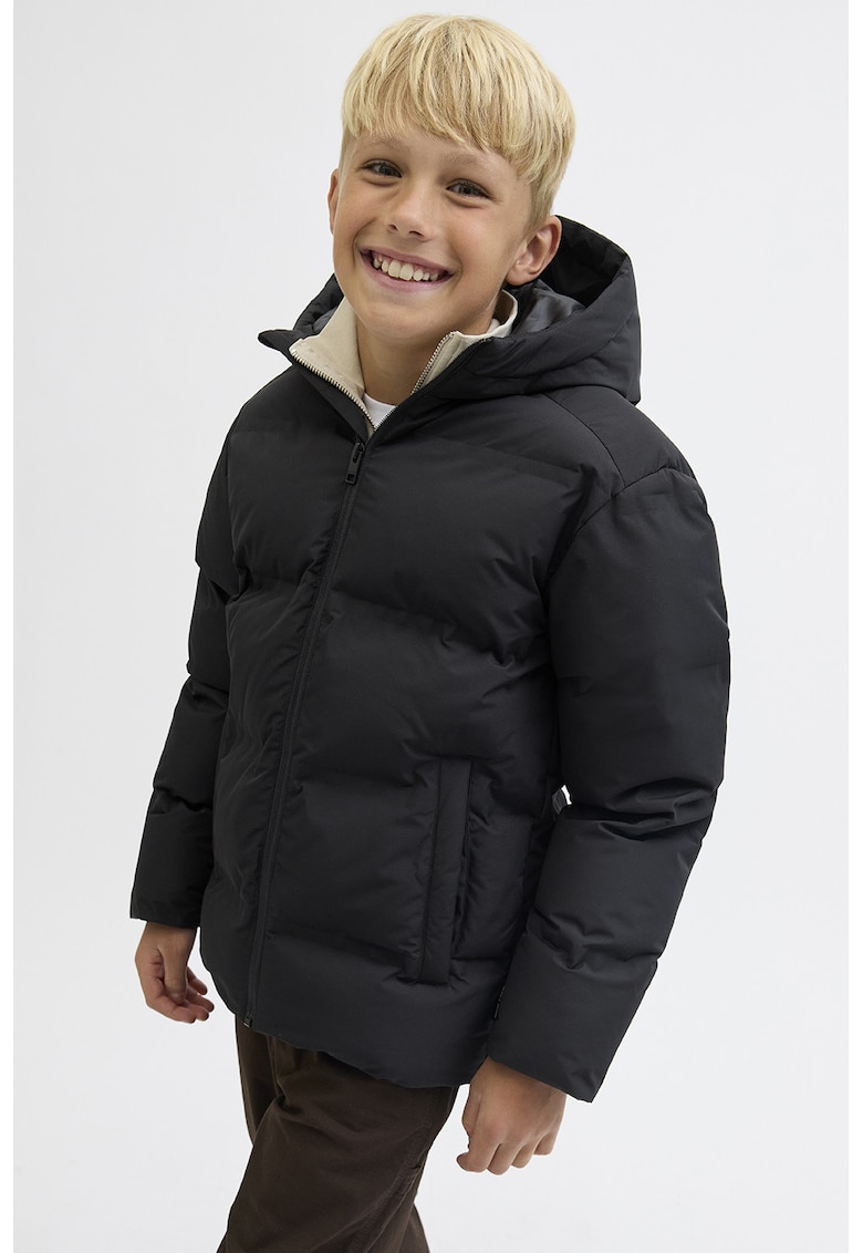 Geaca cu gluga - vatelina si buzunare