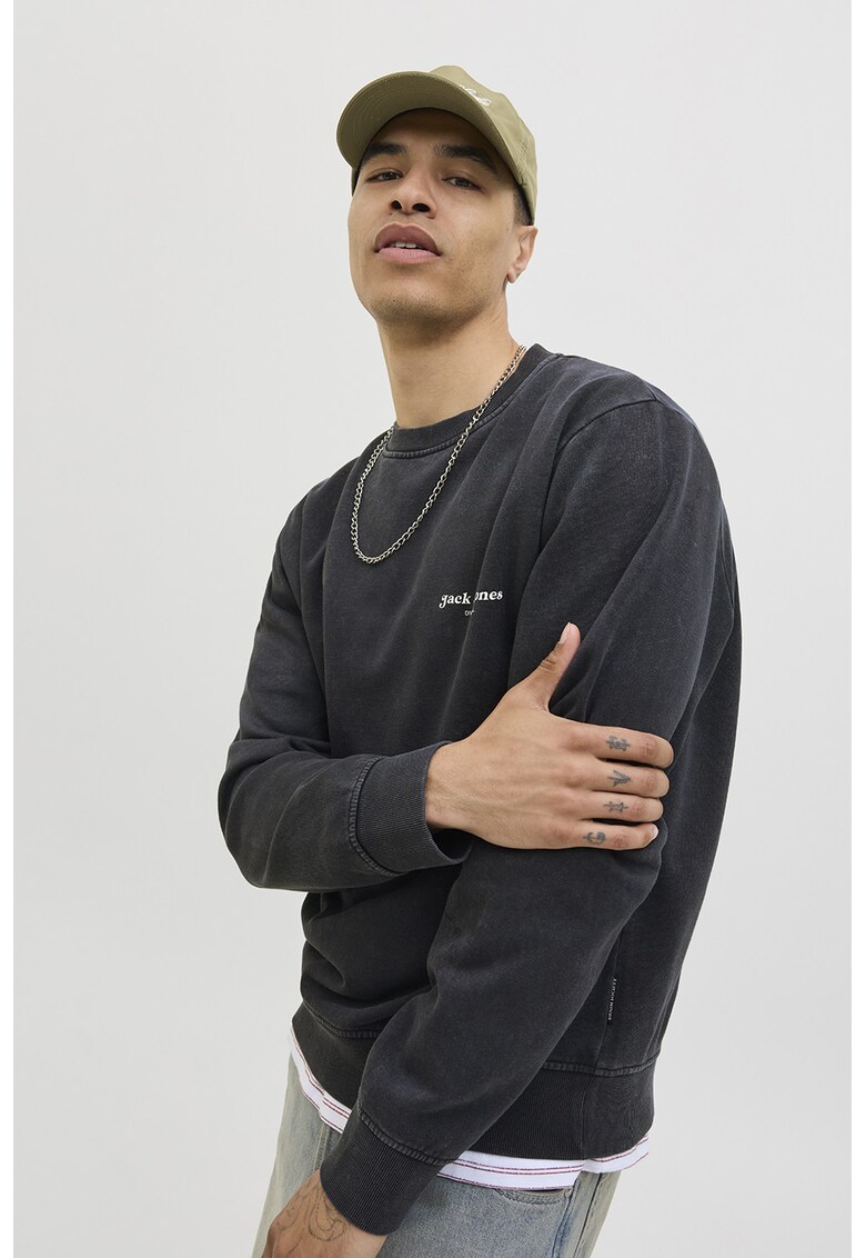 Bluza de trening din amestec de bumbac - Negru stins