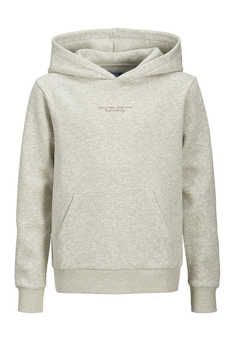 Hanorac din amestec de bumbac cu buzunar kangaroo