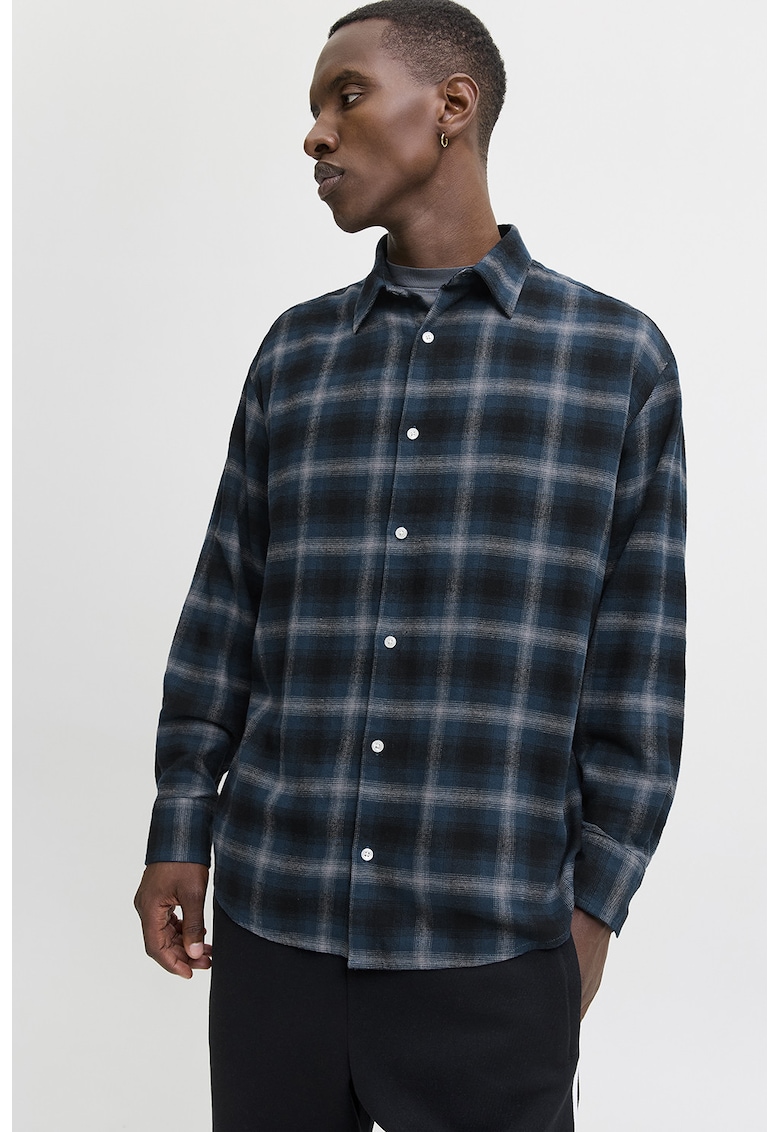 Camasa din amestec de bumbac organic cu model