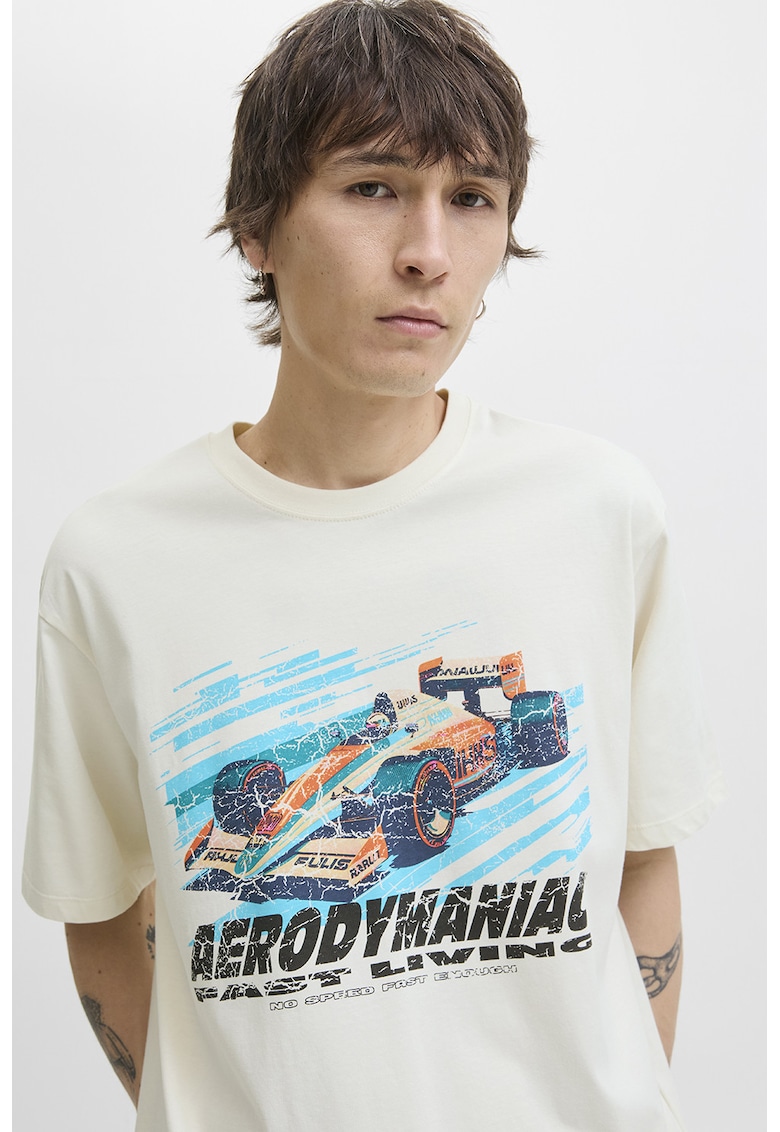 Tricou cu imprimeu pe piept