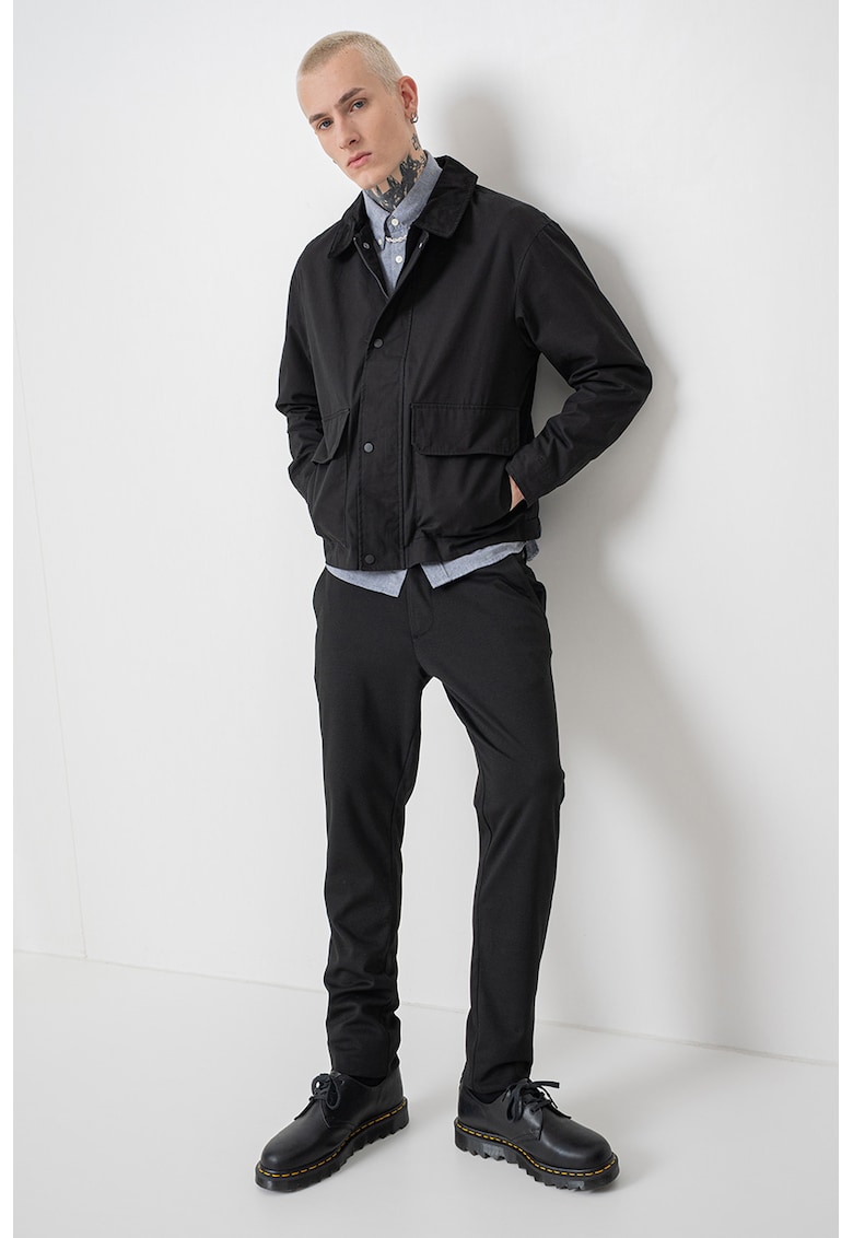 Jacheta bomber cu fermoar