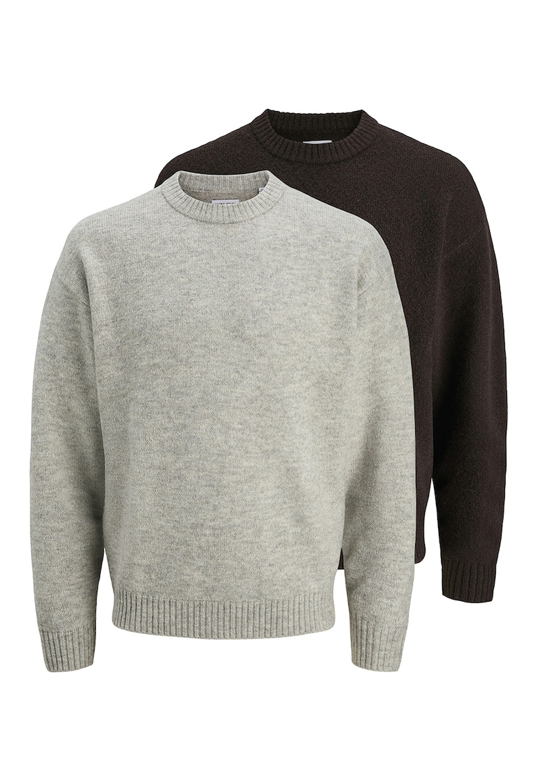 Set de pulovere cu decolteu la baza gatului - 2 piese