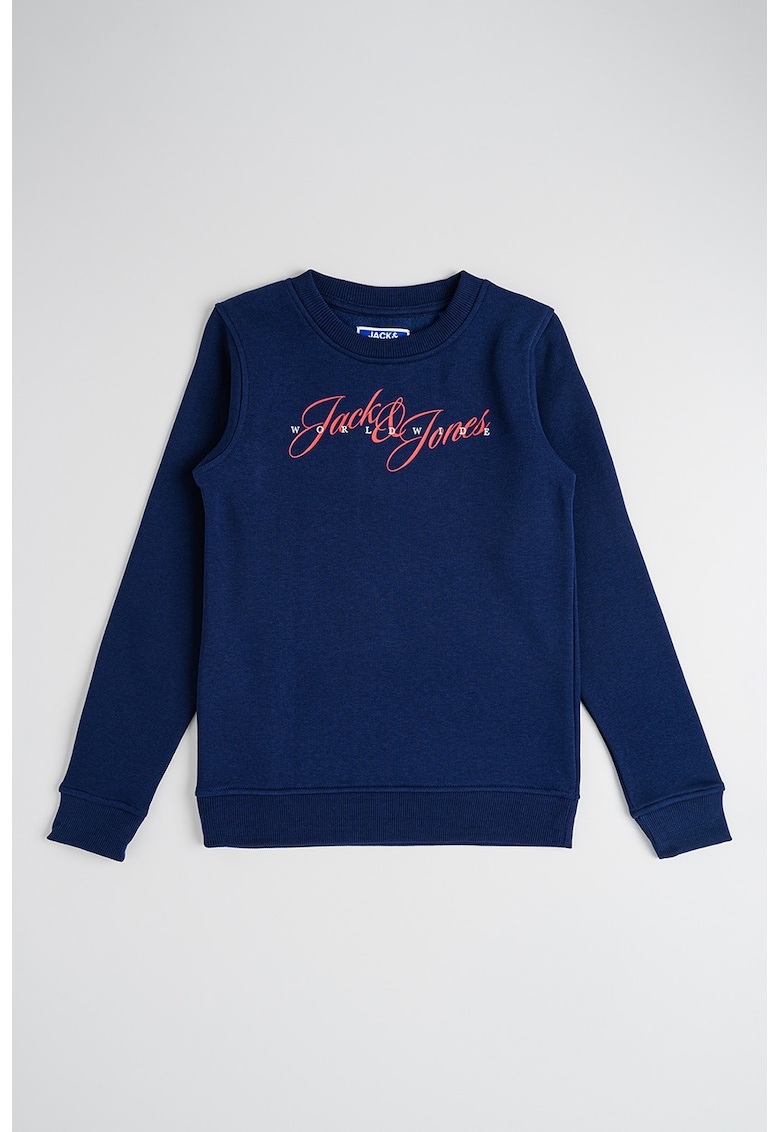 Bluza de trening cu imprimeu logo - Rosu/Alb/Bleumarin