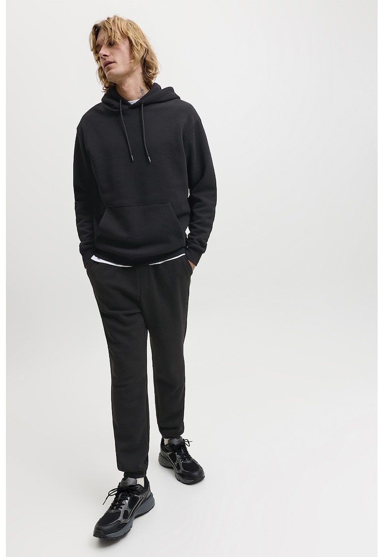 Jack & Jones Trening din amestec de bumbac cu buzunar kangaroo - Negru