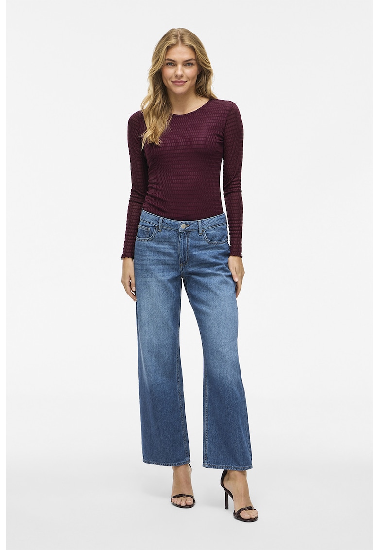 Bluza slim fit Larine - Rosu inchis