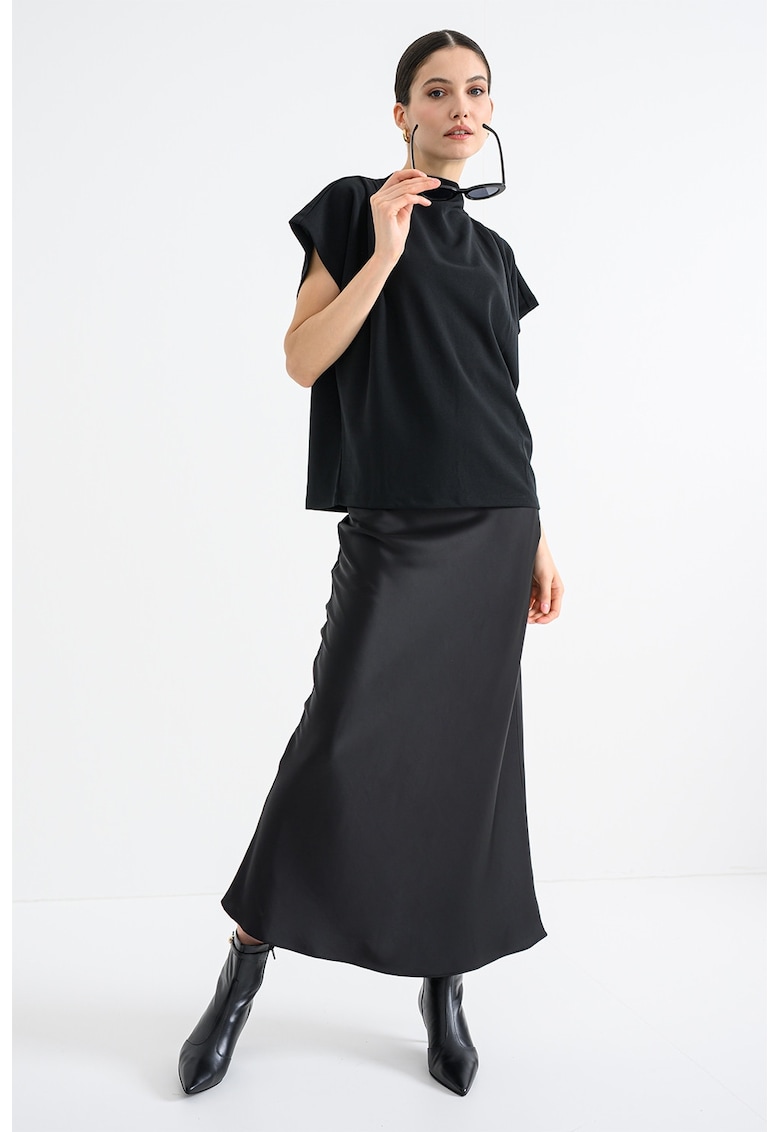 Bluza cu fronseuri si maneci scurte