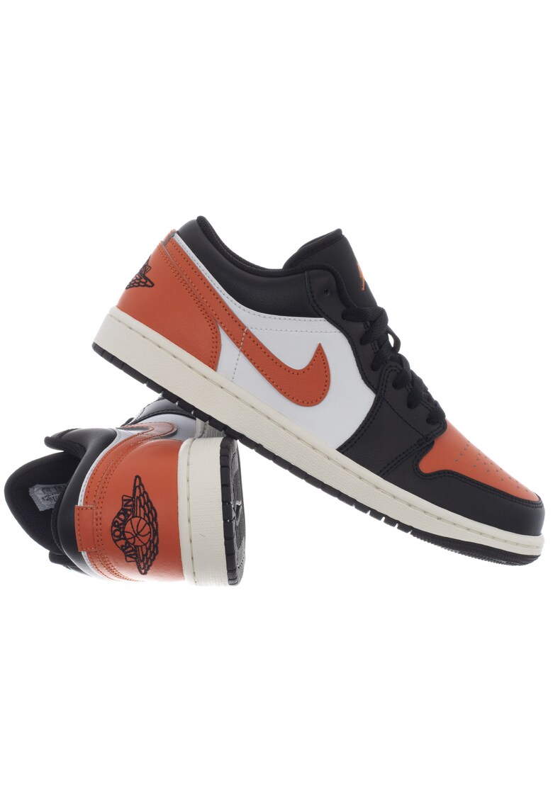 Pantofi sport dama 553558 - Negru/Portocaliu - Piele naturala/Sintetic